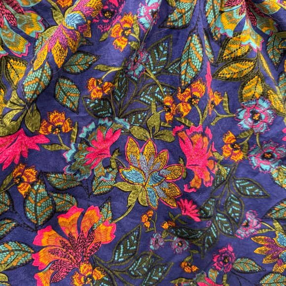 Sugarlips Floral Print Ruffle Sleeve Blouse Large - Picture 4 of 6